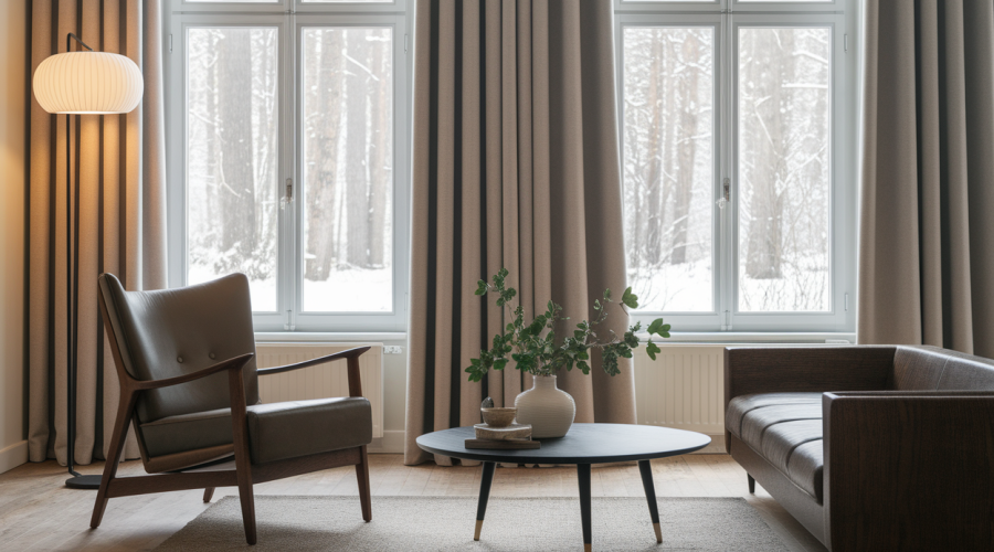 L'art de marier ancien et moderne dans un intérieur nordique